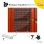 Preview: Trapezblech Montageset für Balkonkraftwerke Alu für 2 Solarmodule - Horizontal